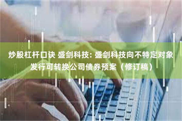 炒股杠杆口诀 盛剑科技: 盛剑科技向不特定对象发行可转换公司债券预案（修订稿）