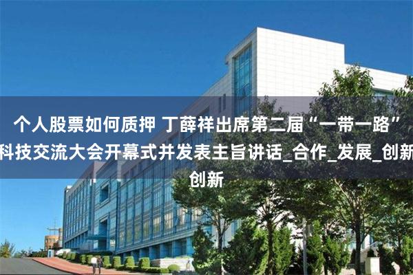 个人股票如何质押 丁薛祥出席第二届“一带一路”科技交流大会开幕式并发表主旨讲话_合作_发展_创新
